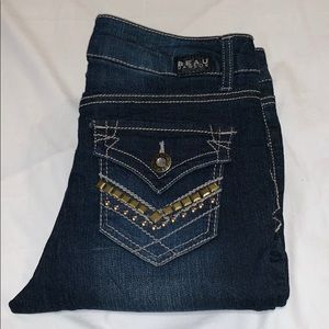 Dark wash boot jeans